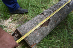 pont egy méter hosszú a fa