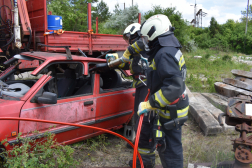 roncsvágási feladat közben