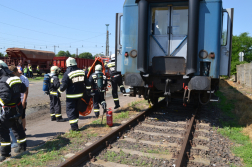 tűzoltók a gyakorlaton