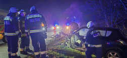 Tűzoltók a mentés után
