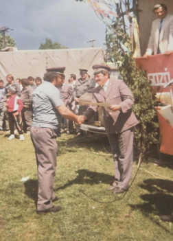 Régi kép a tűzoltóság életéből