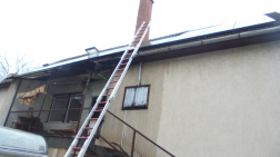 Létra amely a tetőre vezet