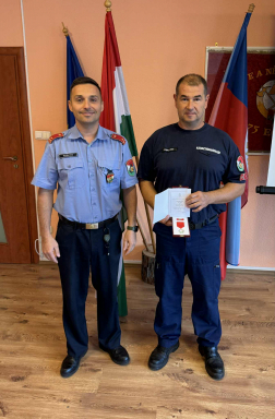 Forgács János a parancsnokkal