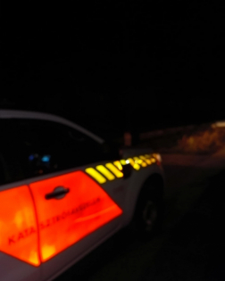 Tűzoltó gépkocsi a helyszínen