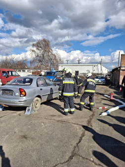 A feltételezett balesetnél a tűzoltók