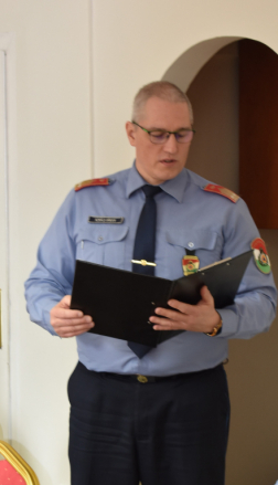 Kovács Sándor a beszéde közben