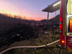 Tűzoltóautó a káresetnél