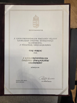 Turi Ferenc oklevele