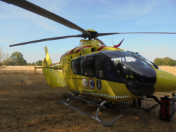 Mentőhelikopter a képen