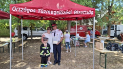 A kitüntetett és családja