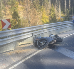 A balesetet szenvedett motor