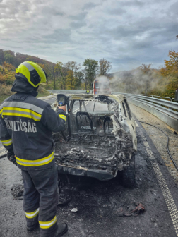Hőkamrával ellenőrzik az autót a tűzoltók