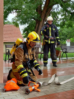 vízsugár használatra készen