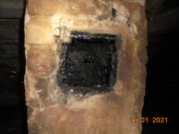 kormos tisztónyílás a kéményen