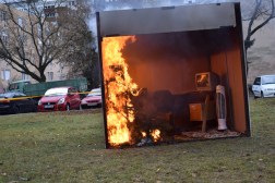 Adveti tűzoltási bemutató Eger