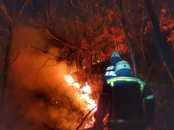 150 hektár lángolt, oltanak a tűzoltók